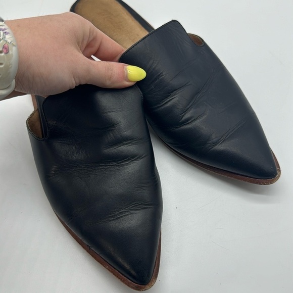Madewell The Gemma Mule Leather Black 6.5 - Picture 2 of 12